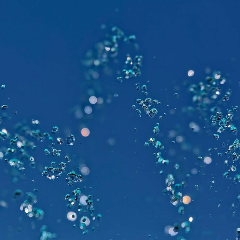 macro photography of spiraling water